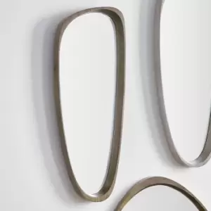 Image of Pacific Natural Wood Veneer Teardrop Shaped Mirror