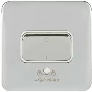 Image of Lisse Screwless Isolator Switch 3 Pole 10AX Polished Chrome - Schneider Electric