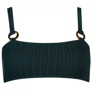 Image of Vero Moda Vero Womens Liberate Bikini Bandeau - 16 JUNGLE GREEN