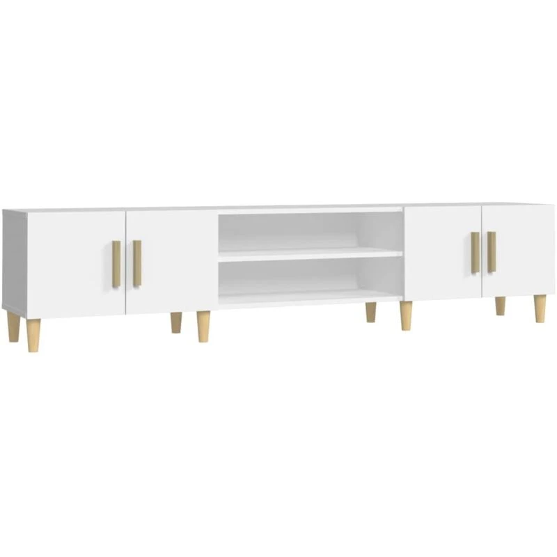Image of VIDAXL TV Cabinet White 180x31.5x40cm Engineered Wood Vidaxl 8720845791469