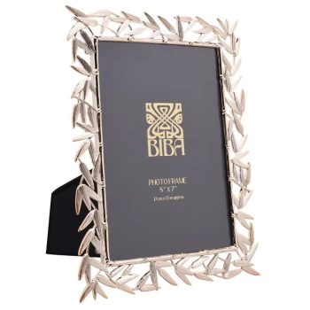 Image of Biba Leaf Photo Frame - Gold