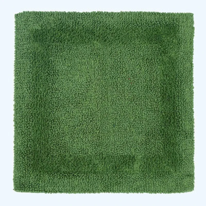 Image of Homescapes Luxury Reversible Cotton Shower Mat - Fern Green