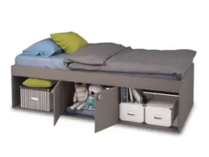 Image of Kidsaw Low 3ft Single Grey Cabin Bed Frame