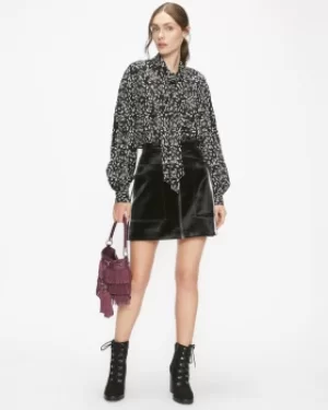 Image of Vinyl Utility Mini Skirt