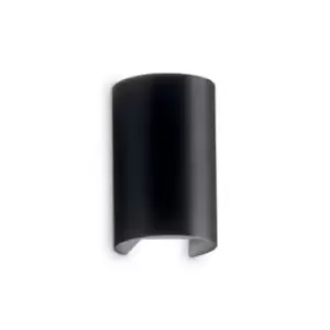 Image of Apollo LED 2 Light Outdoor Wall Light Black IP44