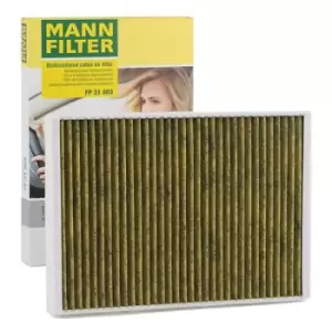 Image of MANN-FILTER Pollen filter VW,AUDI,PORSCHE FP 31 003 PAB81943900