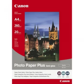 Image of Canon A4 Semi-Gloss Photo Paper Plus 20 Sheets