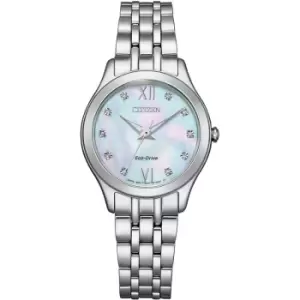 Image of Ladies Citizen Eco-Drive Crystal Dial Watch