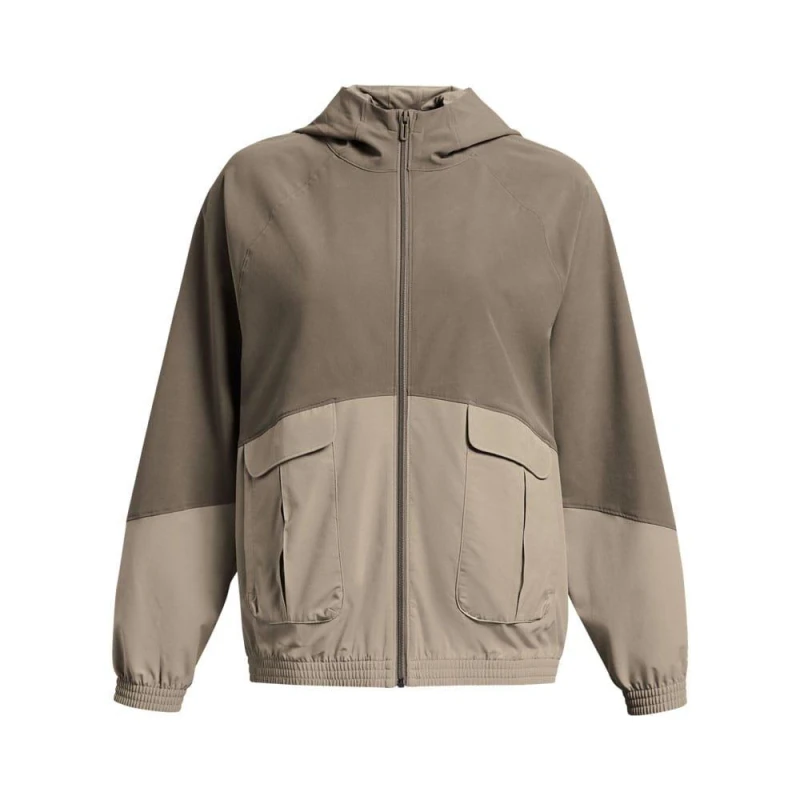 Image of Under Armour ArmourSport Cargo Oversized Jacket Brown female 10