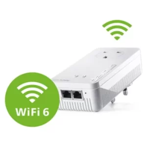 Image of Devolo 8813 Magic 2 WiFi 6 Powerline 2400 Adapter w/ Pass-Through (177