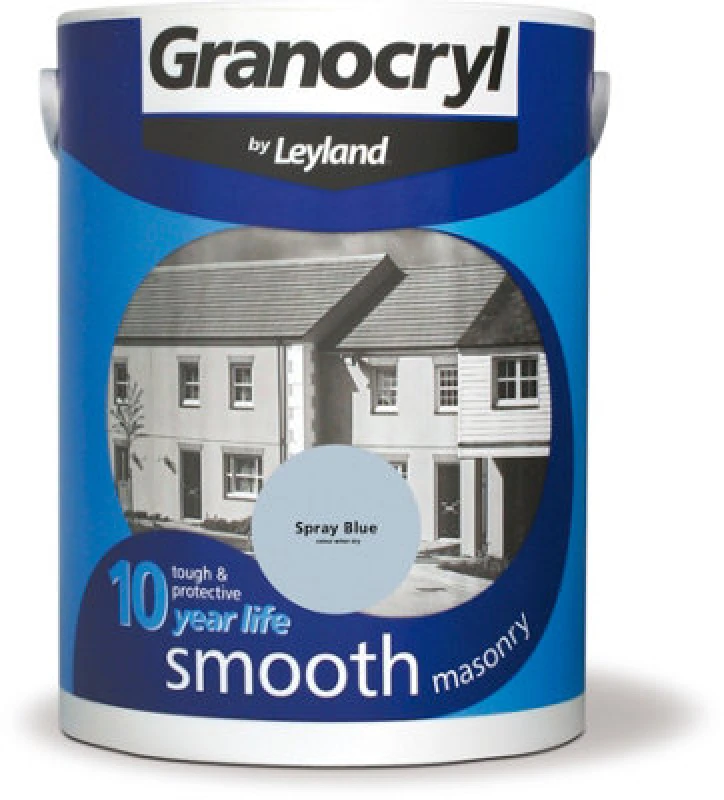 Image of Granocryl Smooth Masonry Paint, 5L, Spray Blue
