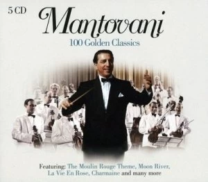 Image of 100 Golden Classics by Mantovani and His Orchestra CD Album