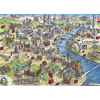 Image of London Landmarks Jigsaw Puzzle - 500 Pieces