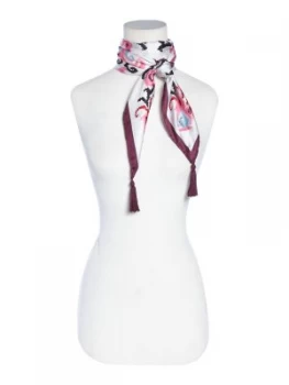 Image of Kate Spade New York Tapestry Silk Square Scarf Cream