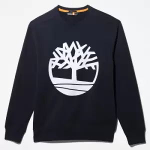 Image of Timberland Tree Logo Sweatshirt For Men In Dark Blue Navy, Size S