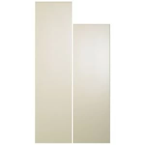 Image of Cooke Lewis Raffello High Gloss Cream Tall larder door W300mm Set of 2