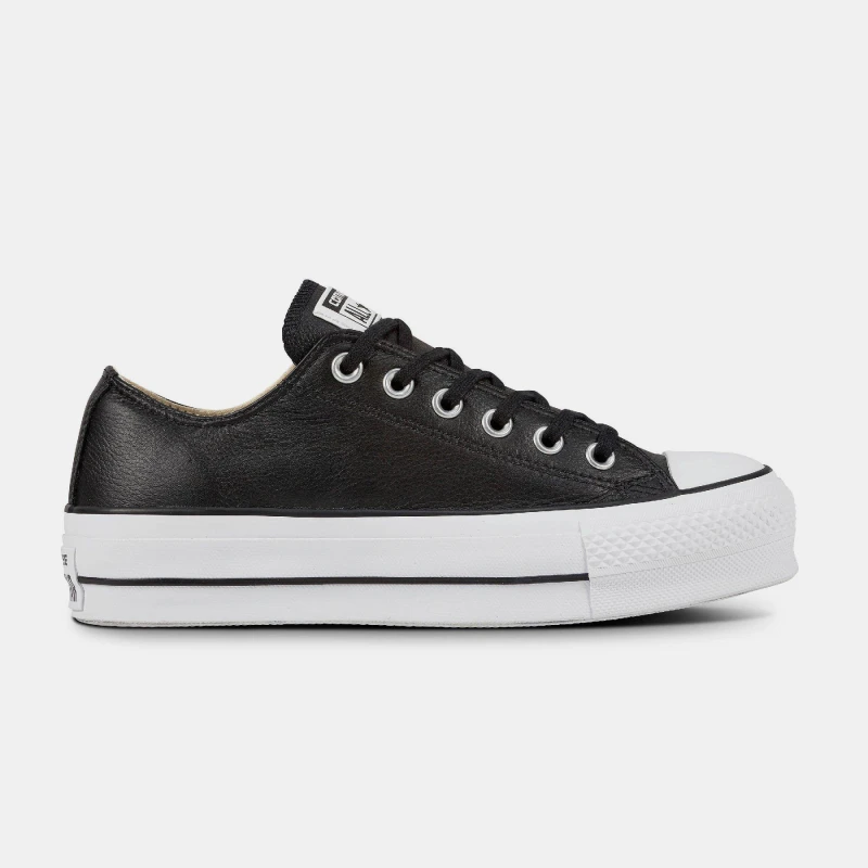 Image of Converse all star lift ox trainers in Black UK 3 (EU 35)