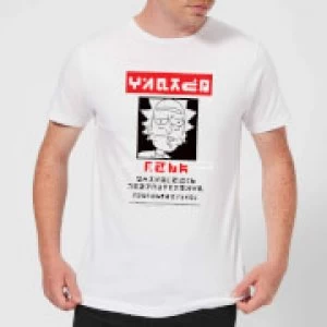 Image of Rick and Morty Wanted Rick Mens T-Shirt - White - S