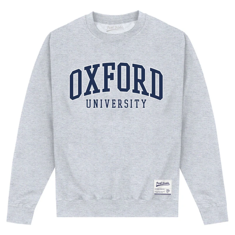 Image of Oxford University Mens Sweatshirt in Grey Size: Small Grey Male S
