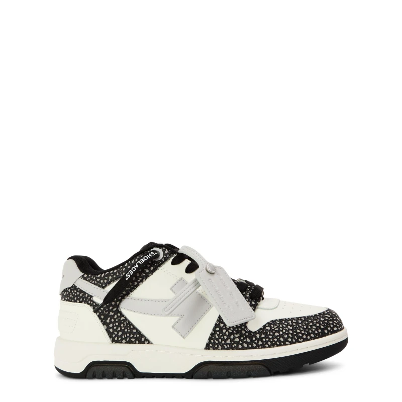 Image of Off White Womens Out Of Office Low-Top Trainers White/Grey female 2 (35)