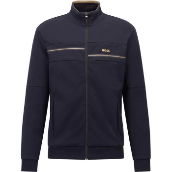 Image of Boss Skaz Full Zip Sweater - Blue