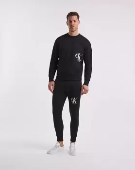 Image of Calvin Klein Jeans Black Ck Spray Jogger