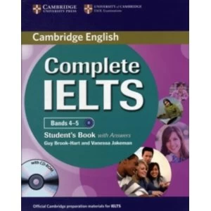 Image of Complete IELTS Bands 4-5 Student's Book with Answers with CD-ROM by Vanessa Jakeman, Guy Brook-Hart (Mixed media...