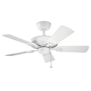 Image of Kichler Kevlar Ceiling Fan, 107cm White