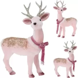 Image of The Spirit Of Christmas Reindeer wGlitter 31 - Pink