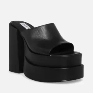 Image of Steve Madden Cagey Leather Platform Mules - UK 7