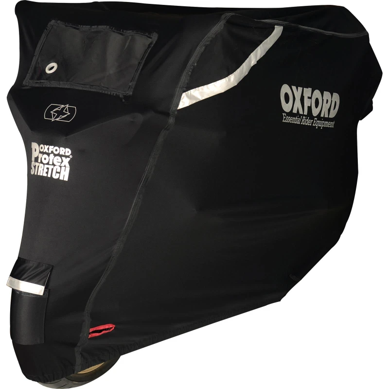 Image of Oxford Protex Stretch Outdoor, motorbike cover , color: Black/Grey , size: L
