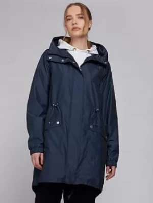 Image of Barbour International Suzuka Showerproof -metallic Blue Size 14, Women