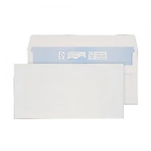 Image of Purely Nature First Ennvironmental Envelopes DL Self Seal 110 x 220 mm Plain 90 gsm White Pack of 1000