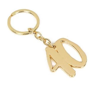 Image of Signography Gold Metal Keyring - 40