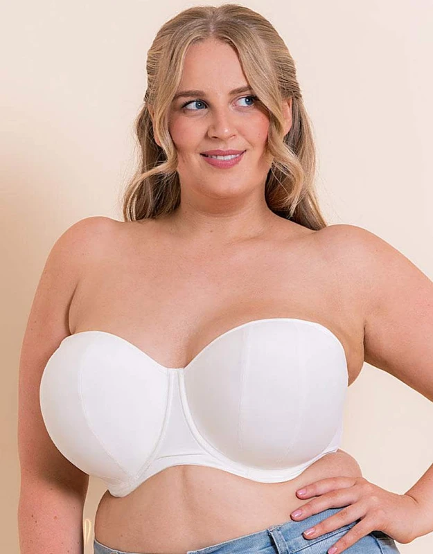 Image of Curvy Kate Curvy Kate Luxe Strapless Bra Pearl Ivory - Curvy Kate - Size: 30D Pearl Ivory Female 30D VK08511