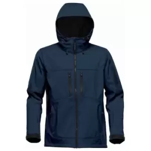 Image of Stormtech Mens Epsilon 2 Hooded Soft Shell Jacket (S) (Navy/Graphite Grey)