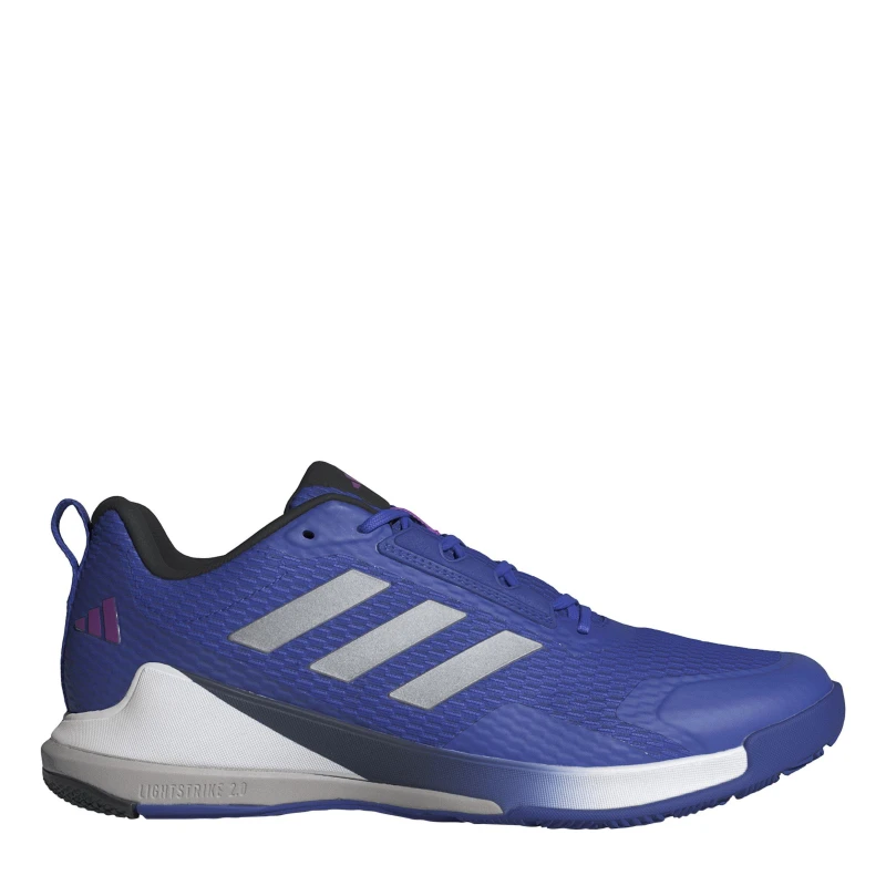 Image of adidas Novaflight 2 Indoor Shoes Mens Luc Blue/Sliver male 10 (44.7)