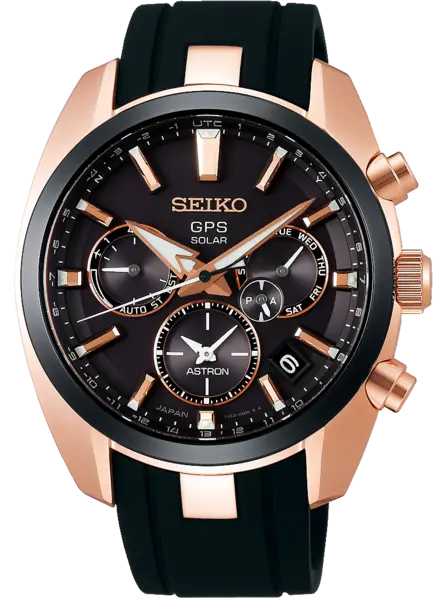 Image of Seiko Astron Watch Solar GPS - Black SE-162