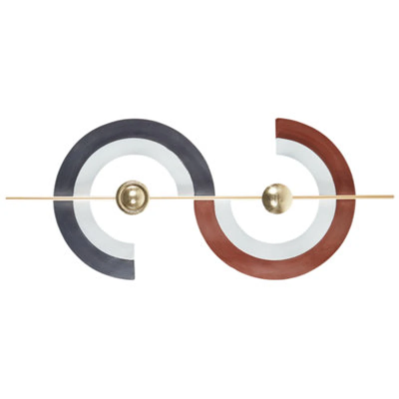 Image of Beliani Wall Decor Faro Metal 42cm Multicolour