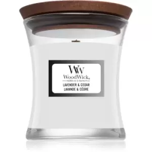 Image of Woodwick Lavender & Cedar Scented Candle 85g
