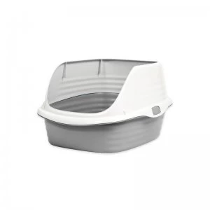 Image of Hi Back Rimmed Cat Litter Tray