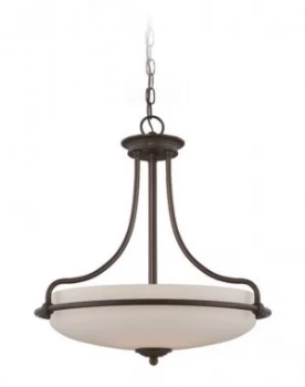 Image of 4 Light Ceiling Pendant Palladian Bronze, E27