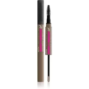 Image of NYX Professional Makeup Zero To Brow Gel eyebrow gel with applicator shade 05 Ash Brown 2 ml