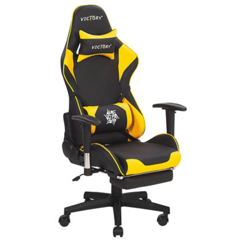 Image of Beliani Gaming Chair Victory Faux Leather Yellow