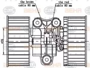 Image of Air Conditioning fan 8EW351000-341 by BEHR