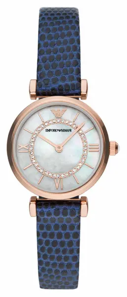 Image of Emporio Armani AR11468 Womens Mother-of-Pearl Dial Blue Watch