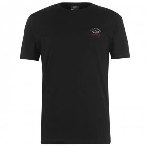 Image of Paul And Shark Crew Logo T Shirt - Black 011