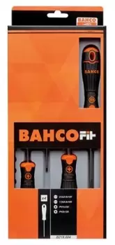 Image of Bahco Standard Phillips, Slotted Screwdriver Set 4 Piece