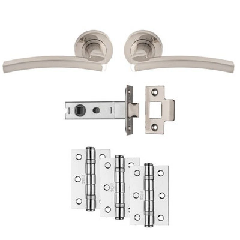 Image of CARLISLE BRASS Carlisle Brass - Tavira Latch Pack Ultimate Door Pack Satin Nickel UDP009SN/INTB