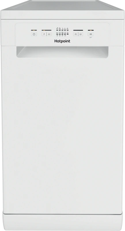 Image of Hotpoint HP2FE10CS90WUK Slimline Dishwasher - White - E Rated